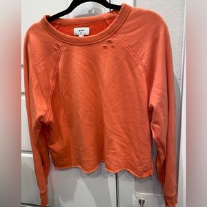 Aerie cropped sweatshirt - distressed detail